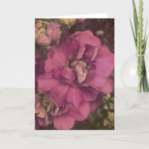 lila Blume mit Zitat aus dem Buch der Ruth-Karte Karte