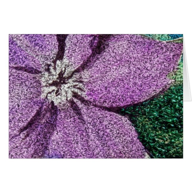 Lila Blume Mixed Media Digitale Kunst (Vorderseite (Horizontal))