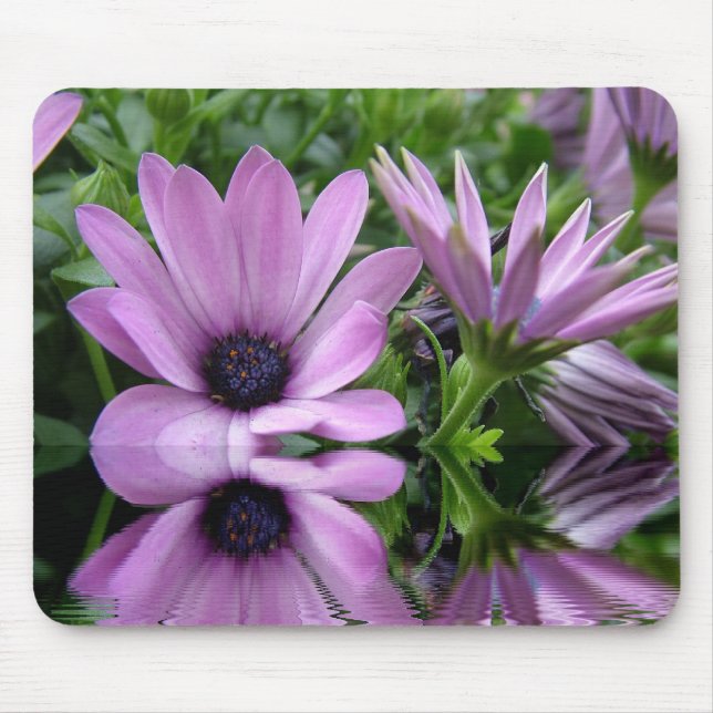 lila Blume Mousepad (Vorne)