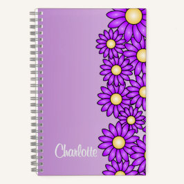 Lila Blume Notebook für Office, School, Artist Notizbuch
