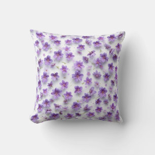 "Lila Blume Pillow - Summer Wohngestaltung pillow" Kissen
