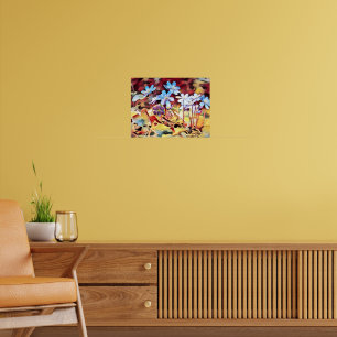 Lila Blume Poster
