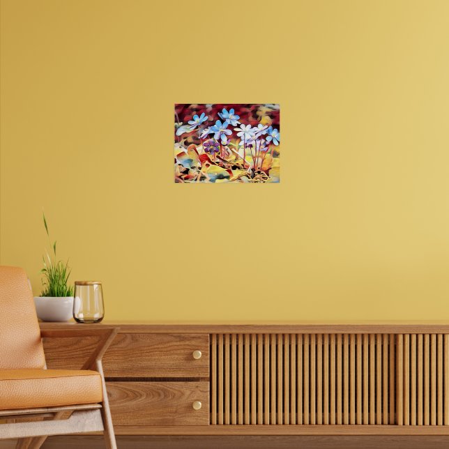 Lila Blume Poster (Wohnzimmer 2)