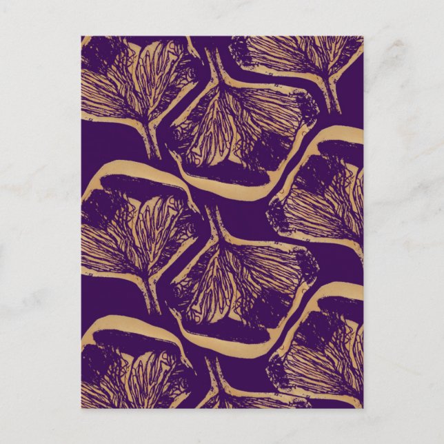 Lila Blume Postkarte (Vorderseite)