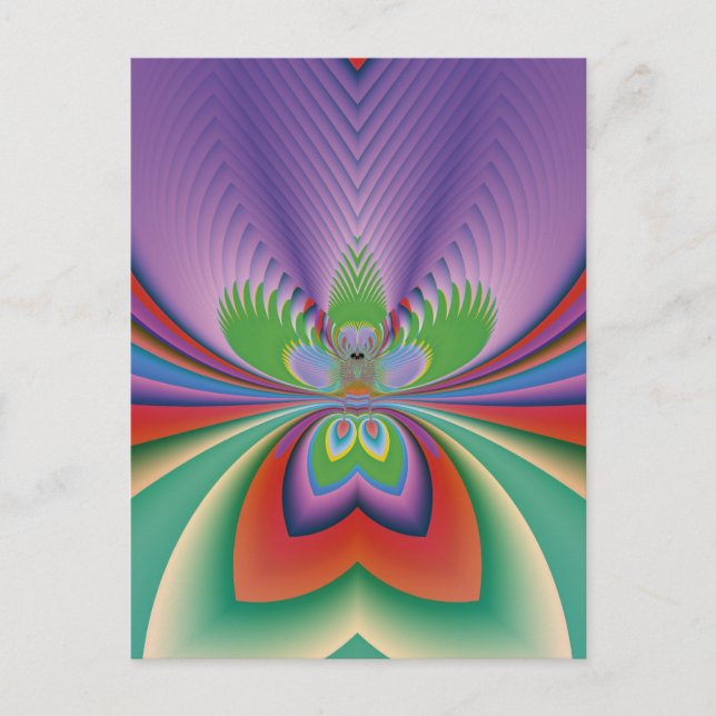 Lila Blume Postkarte (Vorderseite)