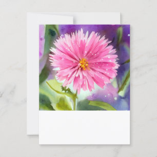 Lila Blume Postkarte