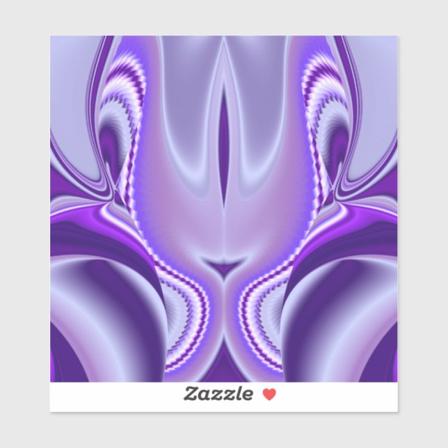 Lila Blume Regenbogen Träume Aufkleber (Blatt)