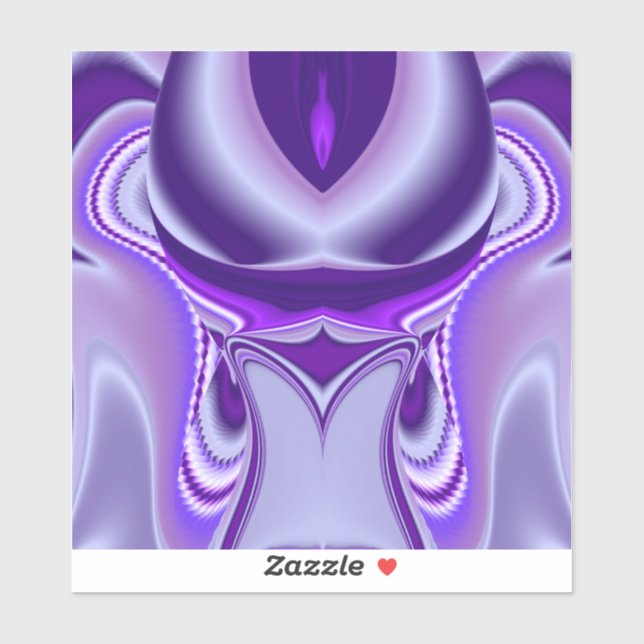 Lila Blume Regenbogen Träume Aufkleber (Blatt)