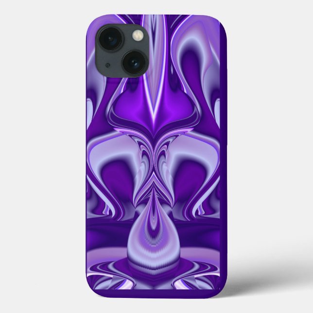 Lila Blume Regenbogen Träume Case-Mate iPhone Hülle (Rückseite)