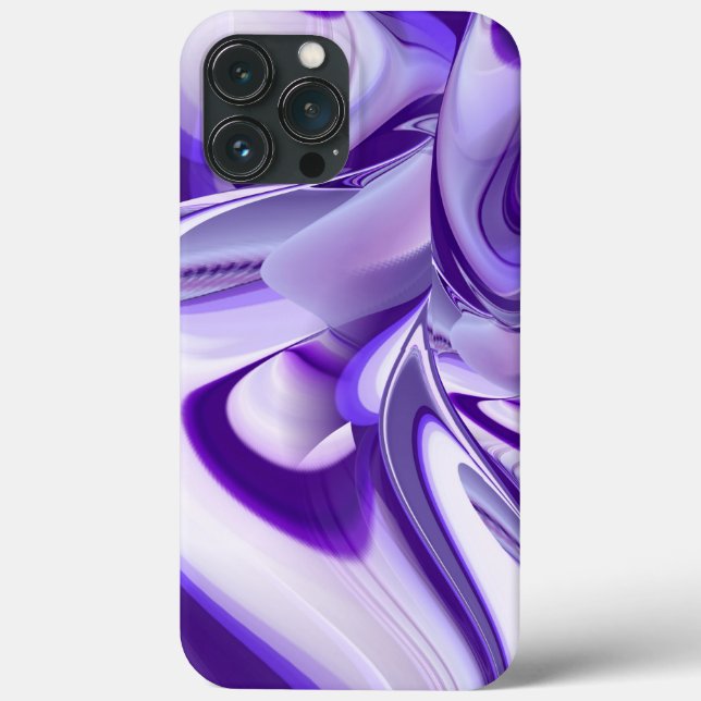 Lila Blume Regenbogen Träume Case-Mate iPhone Hülle (Rückseite)