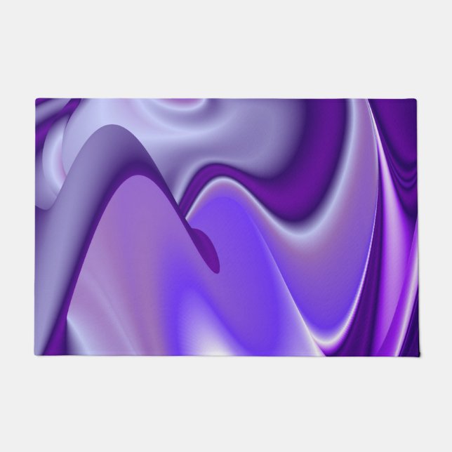 Lila Blume Regenbogen Träume Fußmatte (Vorderseite)