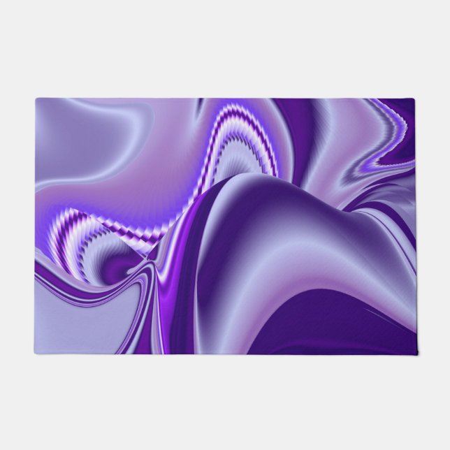 Lila Blume Regenbogen Träume Fußmatte (Vorderseite)