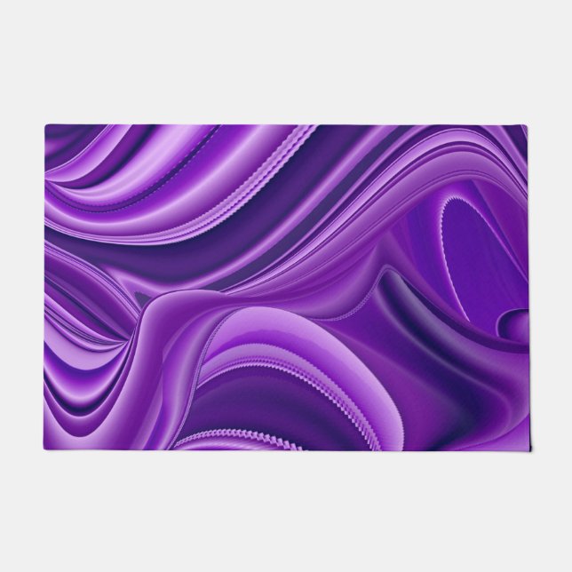 Lila Blume Regenbogen Träume Fußmatte (Vorderseite)