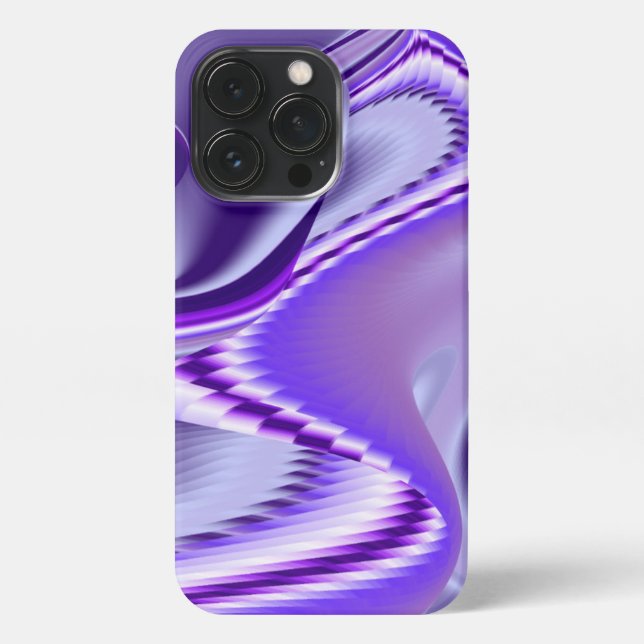 Lila Blume Regenbogen Träume iPhone 13 Pro Hülle (Rückseite)