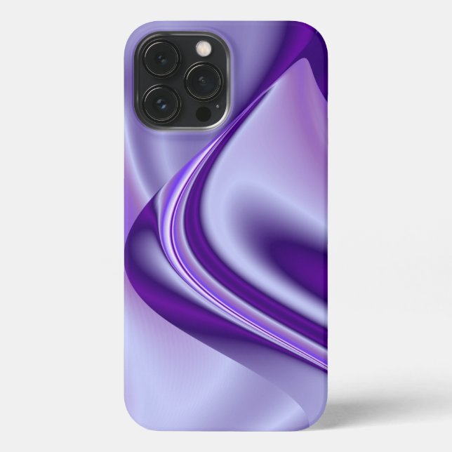 Lila Blume Regenbogen Träume iPhone 13 Pro Max Hülle (Rückseite)