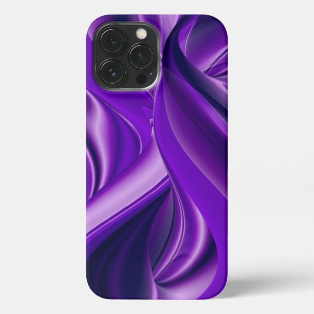 Lila Blume Regenbogen Träume iPhone 13 Pro Max Hülle (Rückseite)