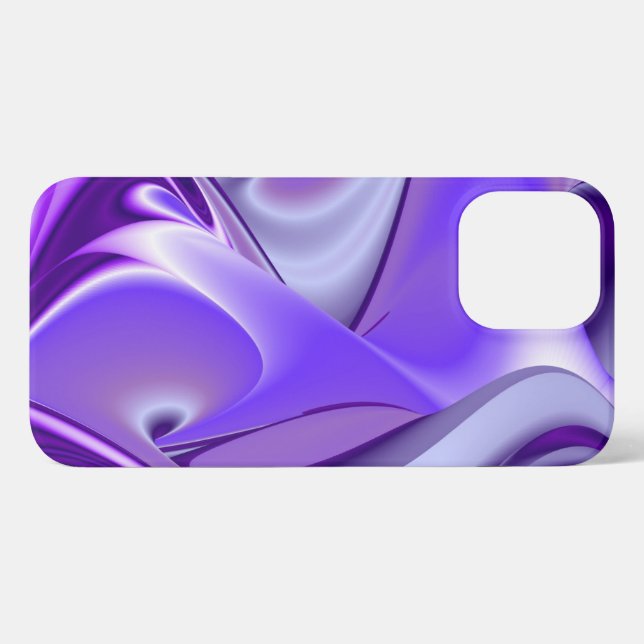 Lila Blume Regenbogen Träume iPhone 13 Pro Max Hülle (Rückseite (Horizontal))