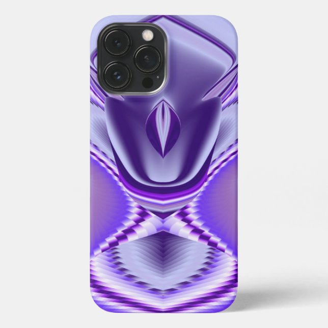 Lila Blume Regenbogen Träume iPhone 13 Pro Max Hülle (Rückseite)