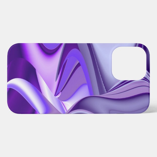 Lila Blume Regenbogen Träume iPhone 13 Pro Max Hülle (Rückseite (Horizontal))