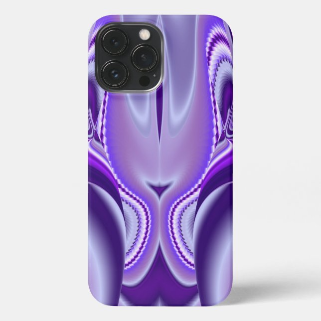 Lila Blume Regenbogen Träume iPhone 13 Pro Max Hülle (Rückseite)