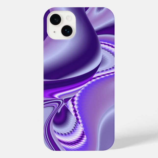 Lila Blume Regenbogen Träume iPhone 14 Plus Hülle (Rückseite)