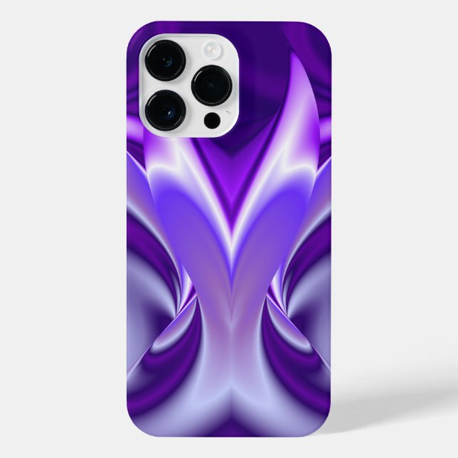 Lila Blume Regenbogen Träume iPhone 14 Pro Max Hülle (Rückseite)