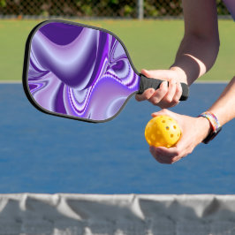 Lila Blume Regenbogen Träume Pickleball Schläger