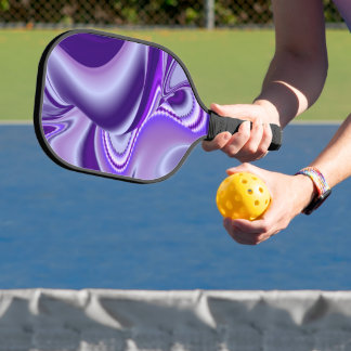 Lila Blume Regenbogen Träume Pickleball Schläger