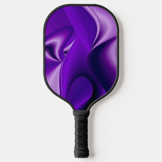Lila Blume Regenbogen Träume Pickleball Schläger (Vorderseite)