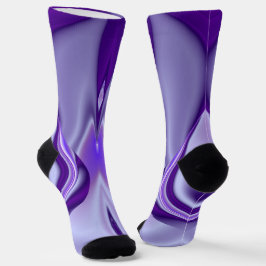 Lila Blume Regenbogen Träume Socken