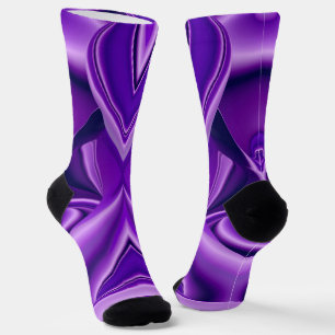 Lila Blume Regenbogen Träume Socken