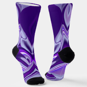 Lila Blume Regenbogen Träume Socken
