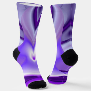 Lila Blume Regenbogen Träume Socken