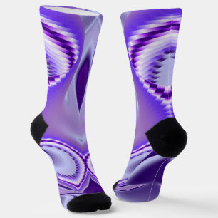 Lila Blume Regenbogen Träume Socken