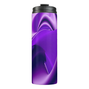 Lila Blume Regenbogen Träume Thermosbecher