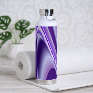 Lila Blume Regenbogen Träume Trinkflasche