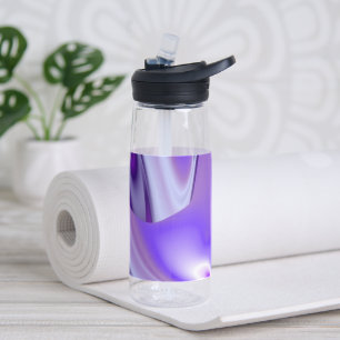 Lila Blume Regenbogen Träume Trinkflasche