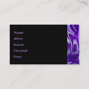 Lila Blume Regenbogen Träume Visitenkarte
