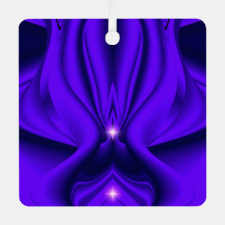 Lila Blume Regenbogenträume, Zwei Sterne Ornament Aus Metall