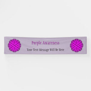 Lila Blume Ribbon von Kenneth Yoncich Banner