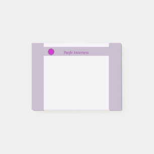 Lila Blume Ribbon von Kenneth Yoncich Post-it Klebezettel