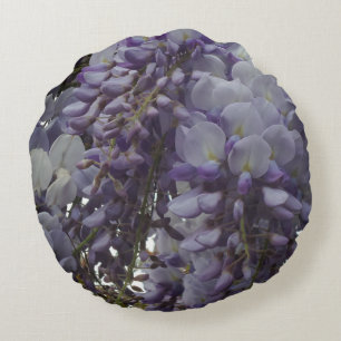Lila Blume Rundkissen Rundes Kissen