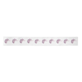 Lila Blume Satinband