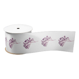 Lila Blume Satinband