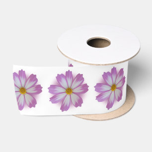 Lila Blume Satinband