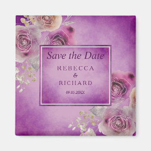 Lila Blume Save the Date Magnet