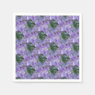 Lila Blume Serviette