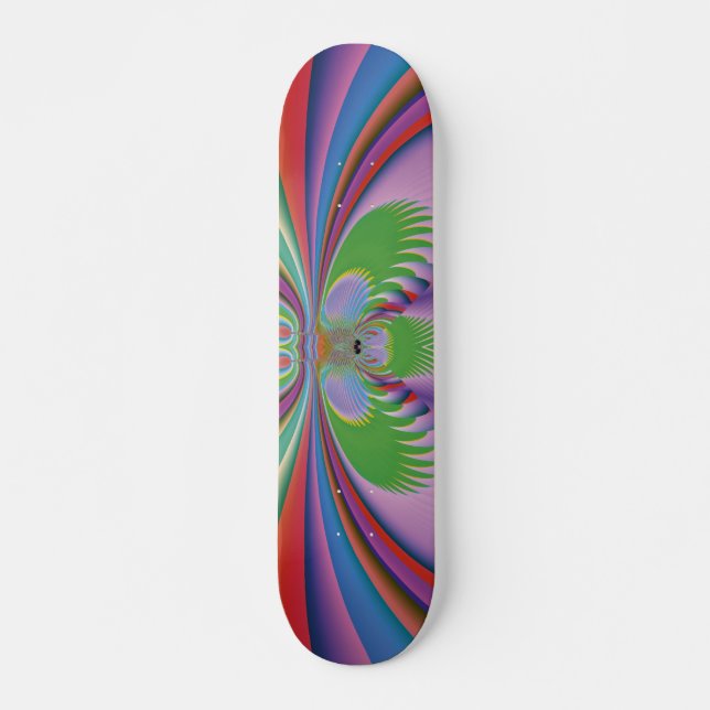 Lila Blume Skateboard (Vorne)