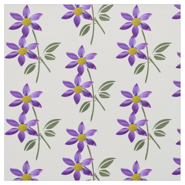 Lila Blume Stoff (Muster)