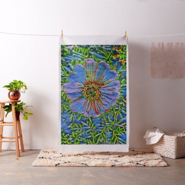 Lila Blume Stoff (Beispiel)